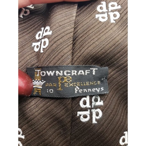 TRUE VTG 70s FAT TOWNCRAFT‎ PENNEYS 4" 56" TIE NECKTIE PSYCHADELIC PRINT - Picture 3 of 8